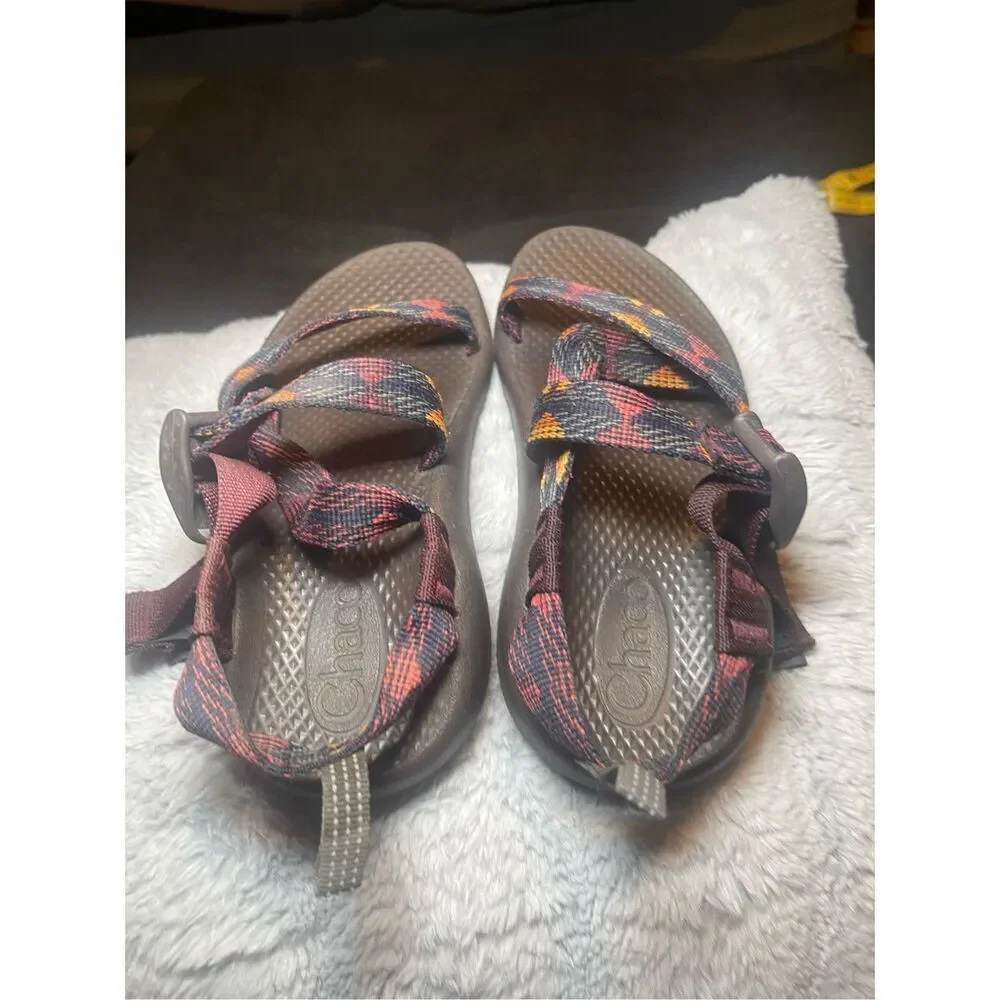 Chaco Kids Multicolor Z/1 Ecotread Ohkurr Strappy Basket Weave Sandal Size 2